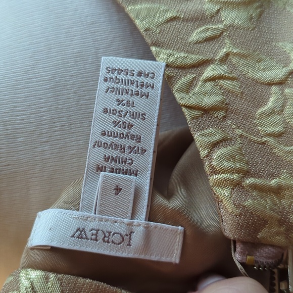 J. CREW Metallic Foil Jacquard Top 4 - Picture 10 of 13